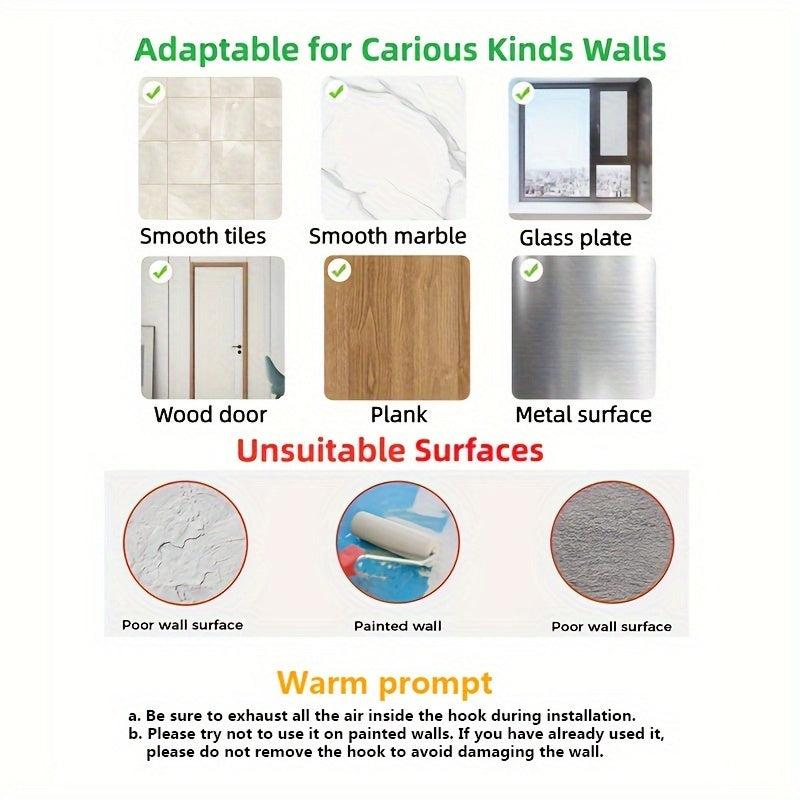 Wall Mounted Aluminum Shower Caddy, No Drilling Required