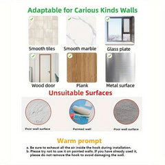 Wall Mounted Aluminum Shower Caddy, No Drilling Required