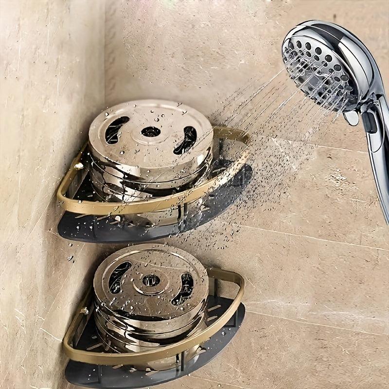 Wall Mounted Aluminum Shower Caddy, No Drilling Required