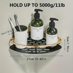 Wall Mounted Aluminum Shower Caddy, No Drilling Required