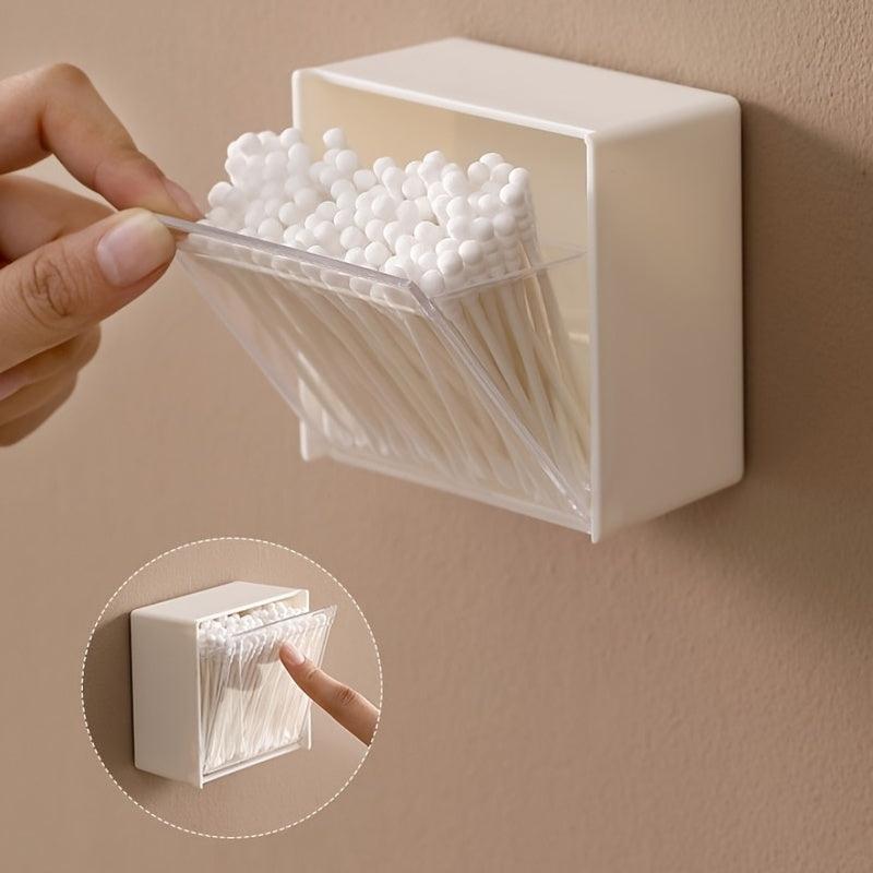 Wall Mounted Flap Storage Box Bathroom Dust-proof Organizer Box