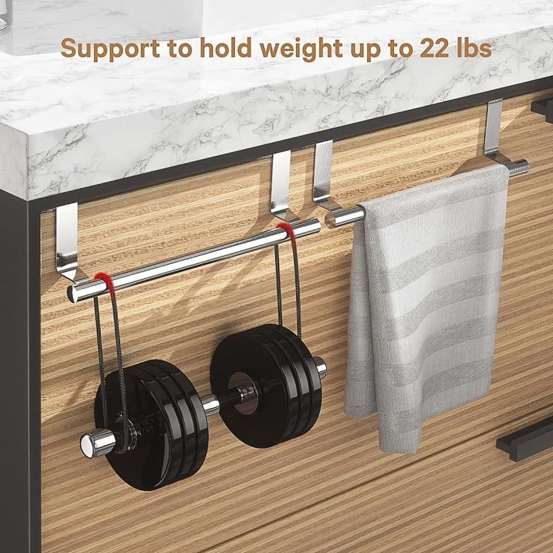 Stainless Steel Towel Rack Wall Mounted Storage