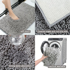 Soft Plush Bath Rug Mat 96x40 Microfiber Chenille