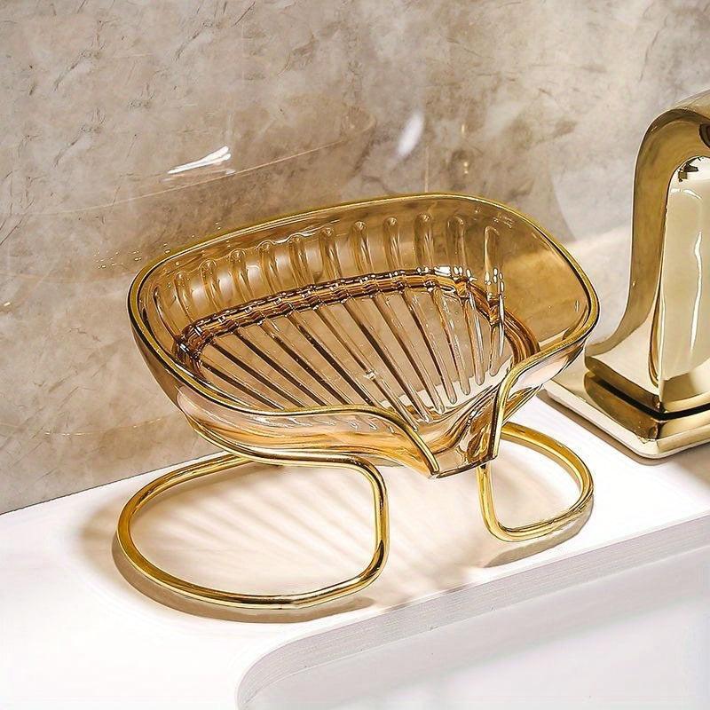 Vertical Oval Soap Tray Rack with Diversion Nozzle