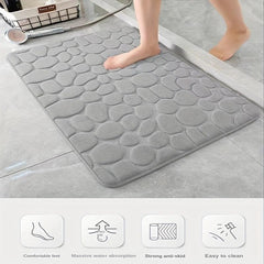 Soft Absorbent Memory Foam Bath Rug Coral Velvet Non Slip Mat Quick Drying