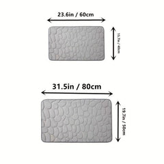 Soft Absorbent Memory Foam Bath Rug Coral Velvet Non Slip Mat Quick Drying