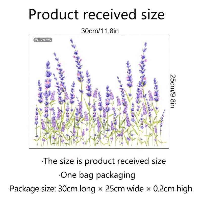 Funny Lavender Toilet Lid Decal Bathroom Decor Sticker Self-Adhesive