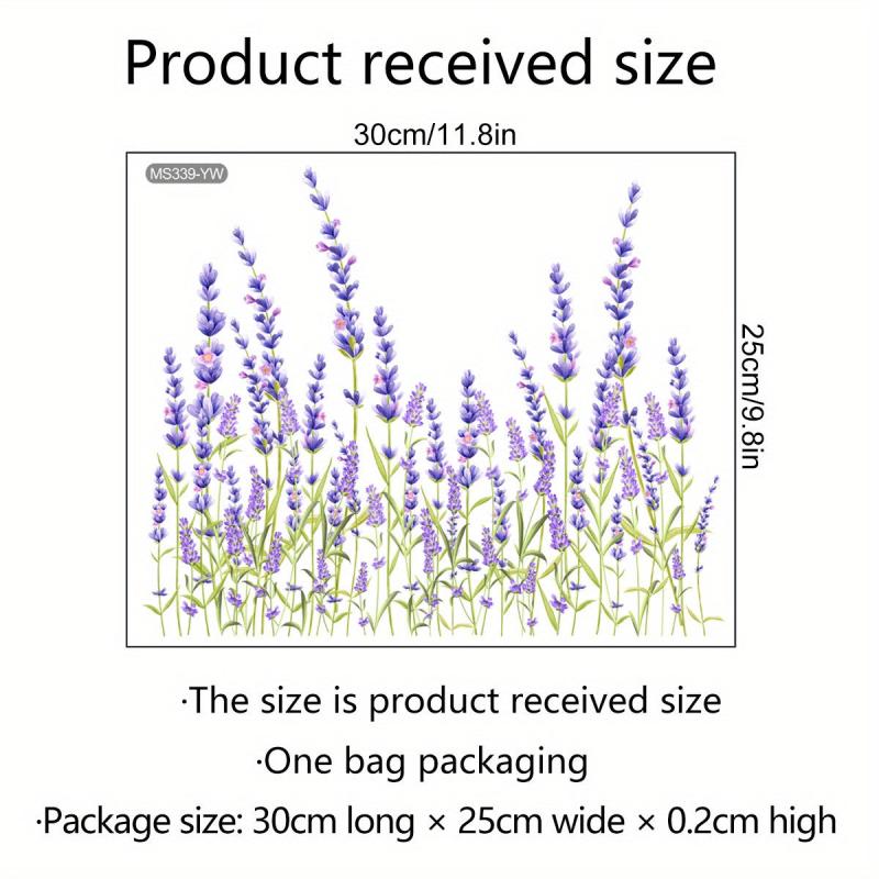 Funny Lavender Toilet Lid Decal Bathroom Decor Sticker Self-Adhesive