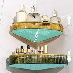 Wall Mounted Triangle Shower Caddy Acrylic Shelving