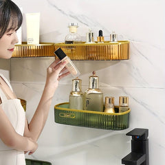 Wall Mounted Triangle Shower Caddy Acrylic Shelving