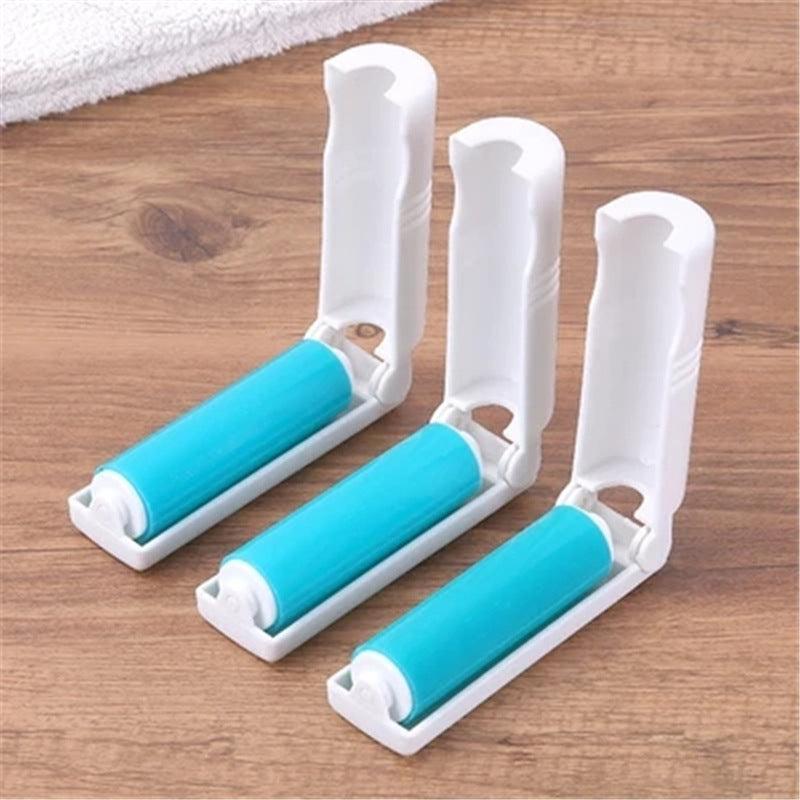 3pcs Foldable Mini Lint Rollers Portable Hair Dust Remover For Clothes
