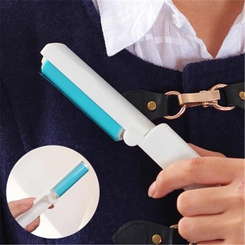3pcs Foldable Mini Lint Rollers Portable Hair Dust Remover For Clothes