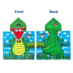 Kid's Hooded Beach Towel Soft Durable Quick Dry Toddler Pool Wrap