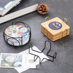 Metal Coaster Holder Fits Round Square Coasters