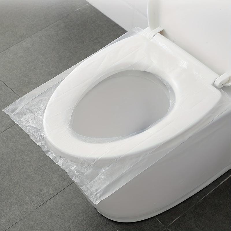 50pcs Disposable Toilet Seat Covers for Travel, Waterproof Toilet Paper Mat