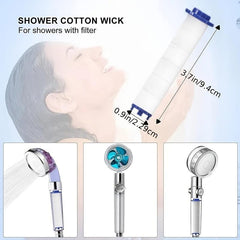 8pcs Handheld Shower Head Filter - Remove Chlorine & Harmful Substanc