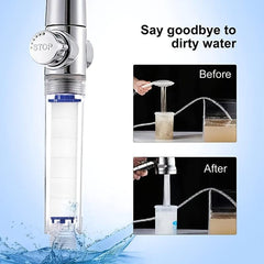 8pcs Handheld Shower Head Filter - Remove Chlorine & Harmful Substanc