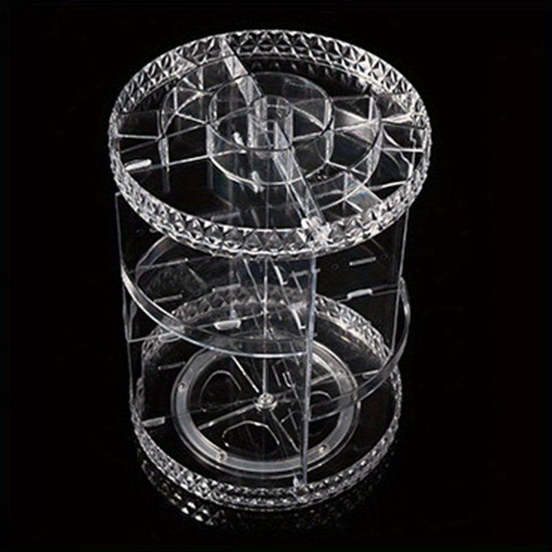 360 Degree Rotating Makeup Organizer Large Capacity Cosmetics Storage Box