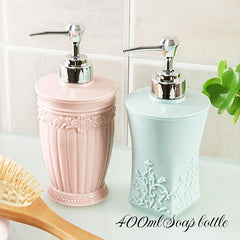 European Style Carved Flowers Soap Dispenser