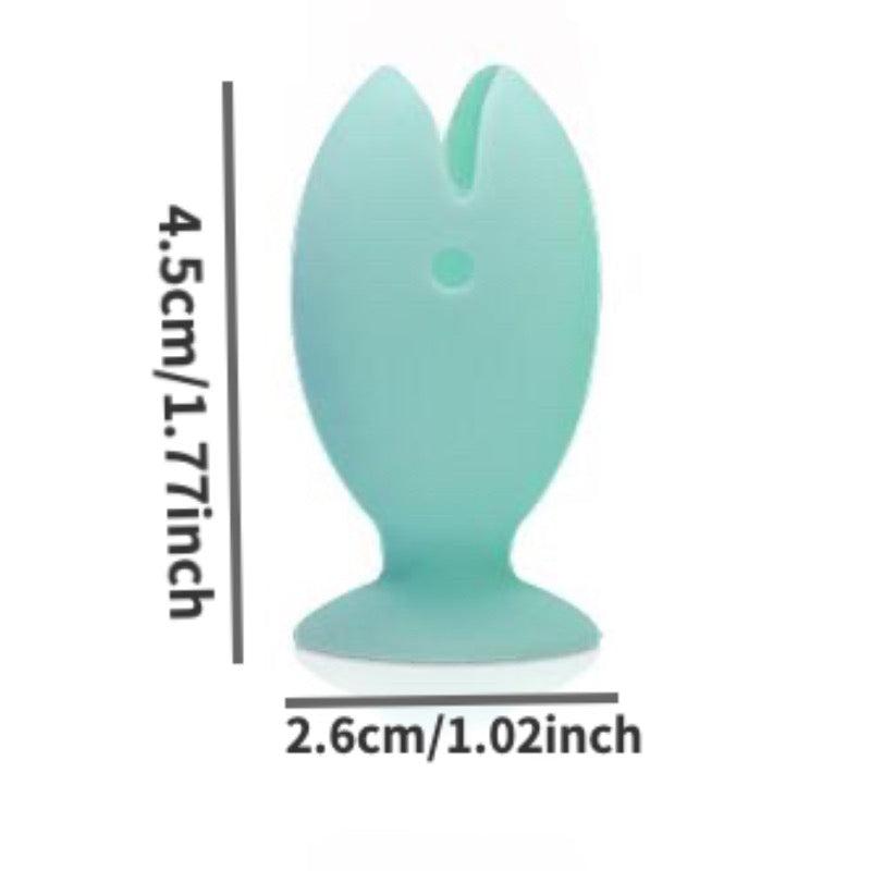 Fish Shaped Silicone Toothbrush Holder Portable Protective Cover