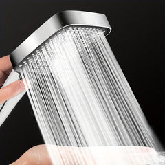 4pcs High Pressure Shower Head Set 3 Mode Square Water Saving Spray N