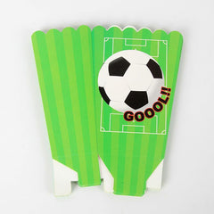 6pcs Soccer Themed Candy Popcorn Boxes for Parties