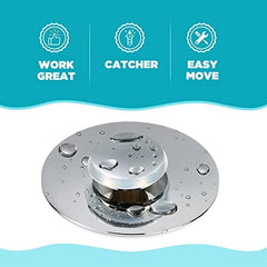 Universal Bathroom Sink Stopper with Hair Catcher Pop Up Drain Filter