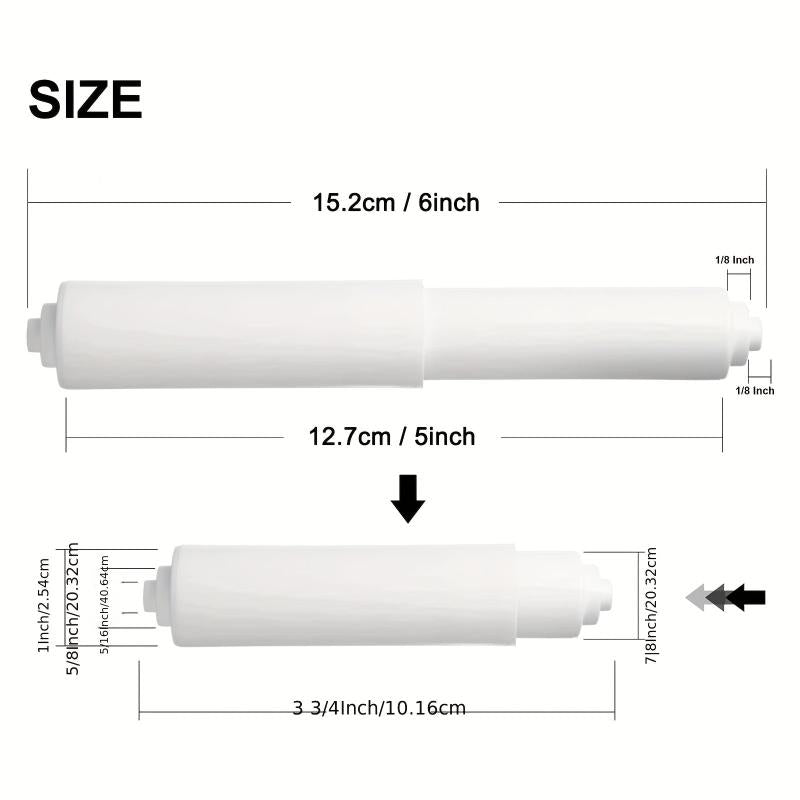 2pcs Toilet Paper Holder Plastic Rod Replacement