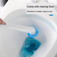 Wall Mounted Disposable Toilet Brush with Cleaning Solution