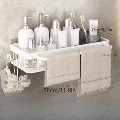 Wall Mounted Storage Rack Bathroom Shelf Punch Bathroom Tray