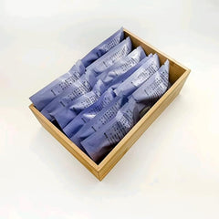 Bamboo Toilet Paper Storage Box Geometric Pattern Organizer