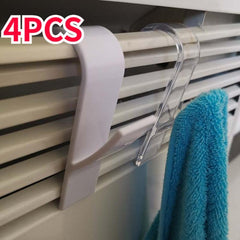 4PCS Radiator Hooks Cylindrical Radiators Clothes Hooks Bathroom Hooks