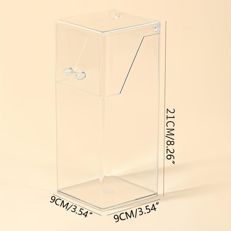 Clear Makeup Brush Organizer Large Capacity Storage Box