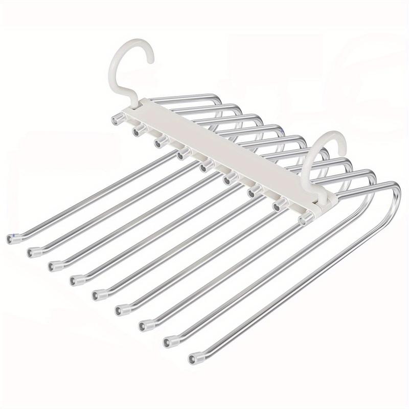 9-Layer Pants Hangers Space Saving Non-Slip Multifunctional