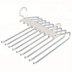 9-Layer Pants Hangers Space Saving Non-Slip Multifunctional