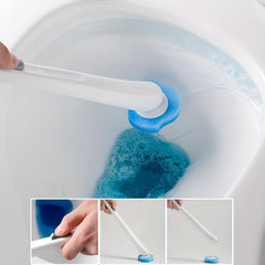 Disposable Toilet Brush Set with Replaceable Brush Heads