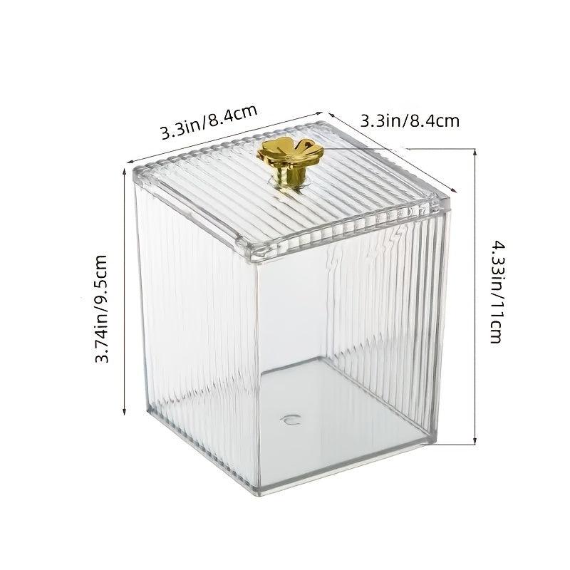 Transparent Cosmetic Storage Box Desktop Organizer for Makeup Lipstick Jewelry