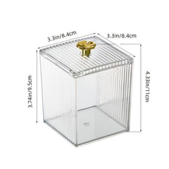 Transparent Cosmetic Storage Box Desktop Organizer for Makeup Lipstick Jewelry