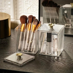 Transparent Cosmetic Storage Box Desktop Organizer for Makeup Lipstick Jewelry