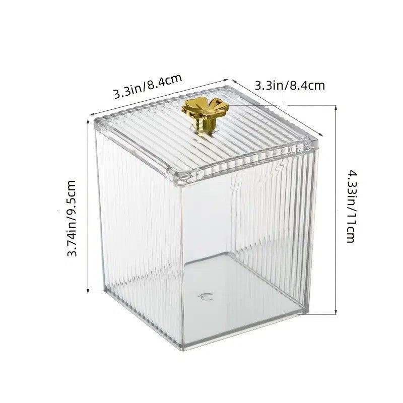 Transparent Cosmetic Storage Box Desktop Organizer for Makeup Lipstick Jewelry
