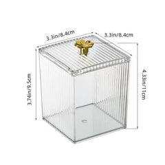 Transparent Cosmetic Storage Box Desktop Organizer for Makeup Lipstick Jewelry