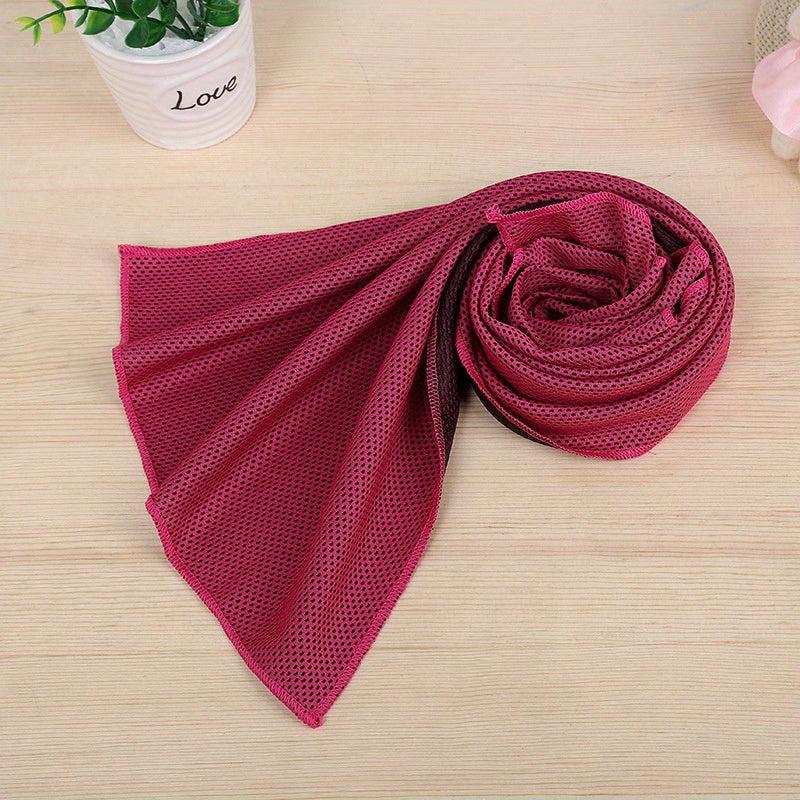 Cooling Sports Towel Sunscreen Sweat Absorption Microfiber Yoga Fitness