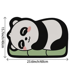 Cartoon Animal Bath Mat Quick Drying Non Slip Entrance Rug Bathroom Decor
