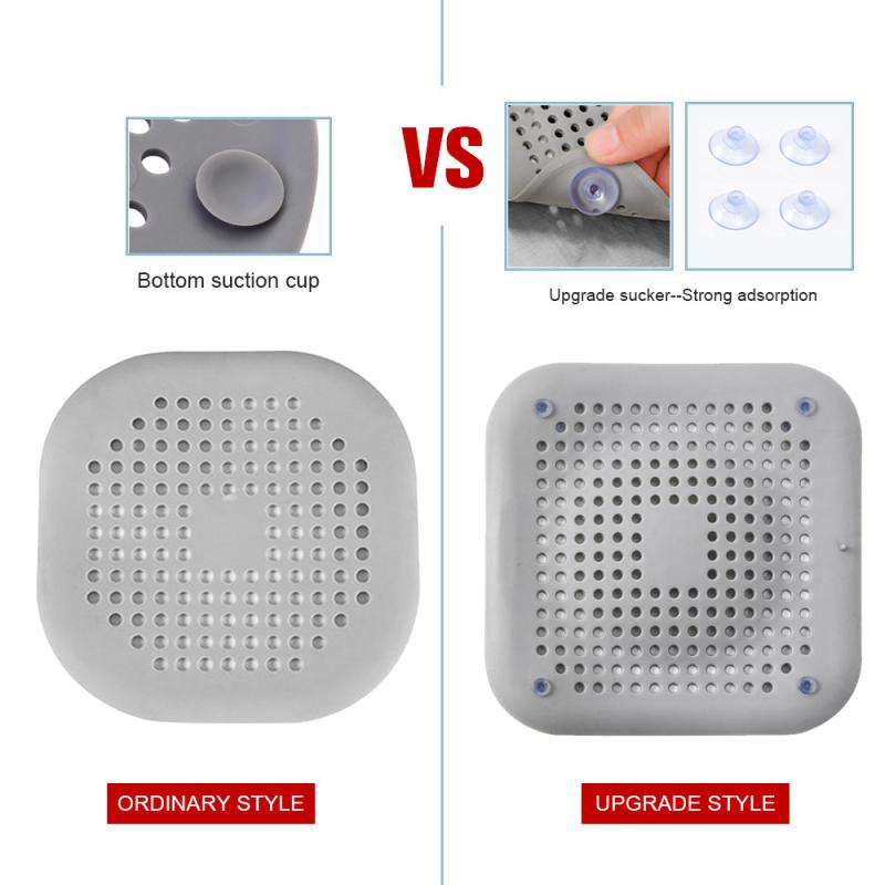Silicone Hair Catcher Stopper for Clear Shower Drains