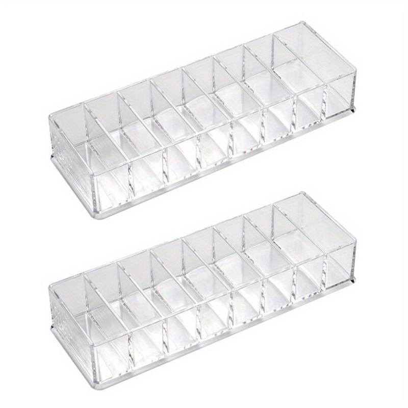 2pcs Makeup Cosmetic Drawers Organizer Box 8 Grid Makeup Organizer