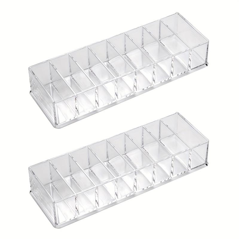 2pcs Makeup Cosmetic Drawers Organizer Box 8 Grid Makeup Organizer