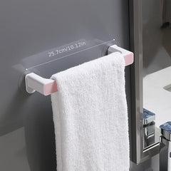 Plastic Towel Bar Shower Towel Rack Wall Mount Holder