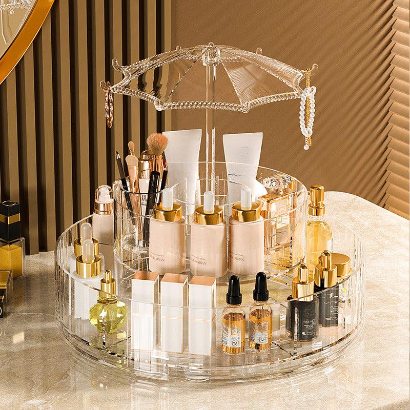 360 Rotating Makeup Organizer with Compartments
