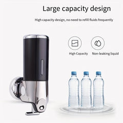 Wall-Mounted Manual Soap Dispenser for Bathroom