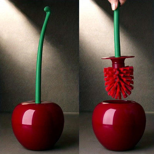 Long Handled Soft Bristled Household Toilet Brush Cherry Shaped Toilet Brush